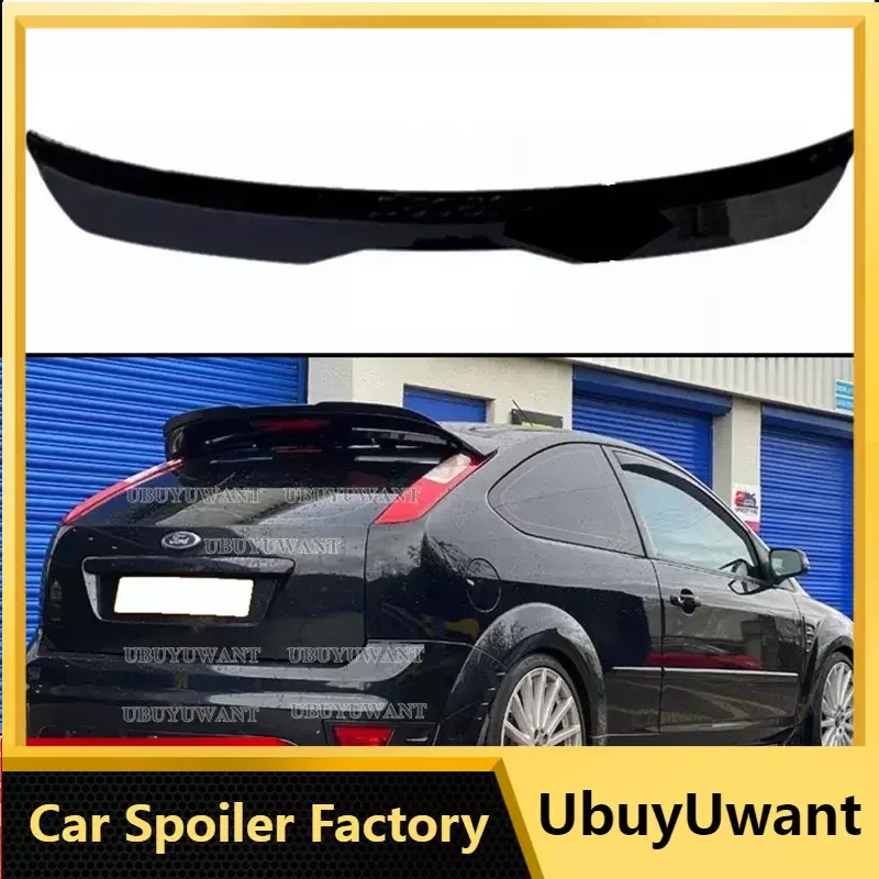 For FORD FOCUS MK2 ST Spoiler 2004-2011 Focus Hatch-back High Quality ABS  Material Car Rear Wing Primer Color Rear Spoiler - AliExpress