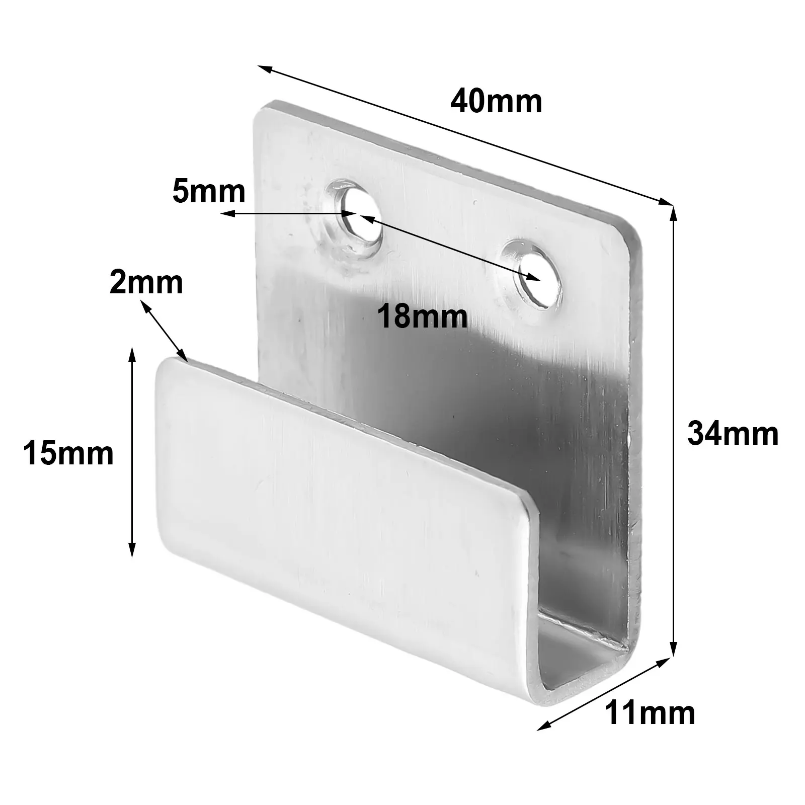 

Stainless Steel Thickened Display Rack Hook U-shaped Corner Bracket Wall Storage Fixed Hook For Easy Installation