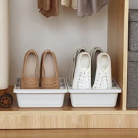 Simple Modern Nordic Style Vertical Economy Slippers Rack Space Organizer Plastic Shoe Cabinet Home Hotel Shoes Holder Storage 4