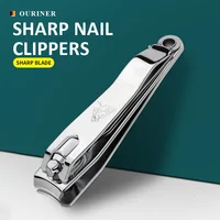 Ouriner Nail Clippers Stainless Steel Sharpest Nail Cutter Duty Curved Edge for Adult Men Women Swing Out Nail Cleaner/File 2