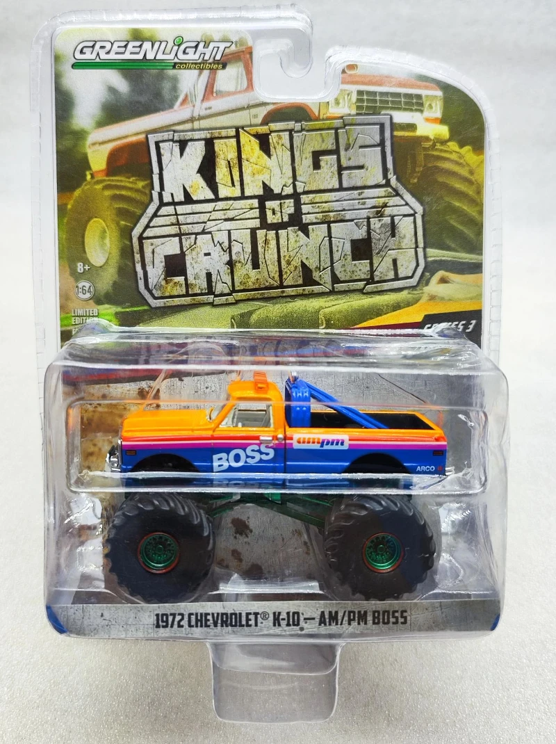 1:64 1972 Chevrolet K-10-Am/Pm Boss Alta Simulazione Pressofuso Auto In Lega Di Metallo Modello Auto Giocattoli Per Bambini Collezione Regali W905
