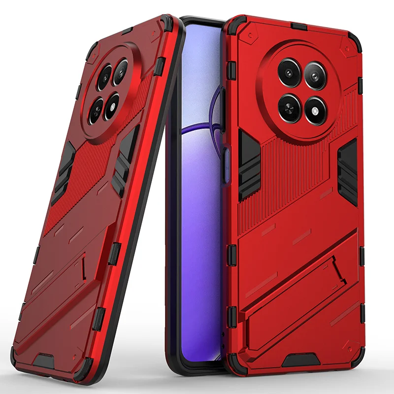 Rugged Armor Shockproof Protective Phone Case with Kickstand - Durable Hard PC Bumper