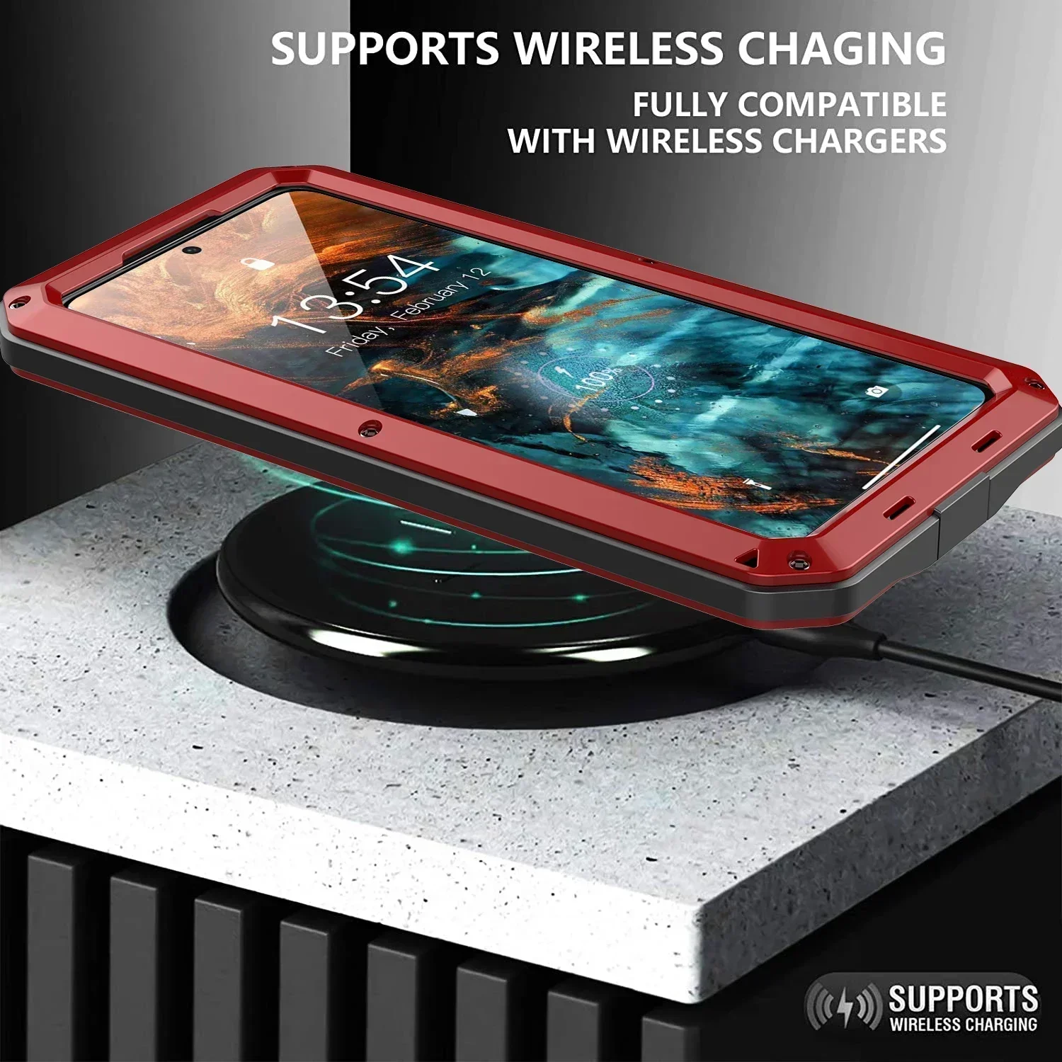 LOVE MEI Heavy-Duty Armor Resistant Metal Case - Universal Fit