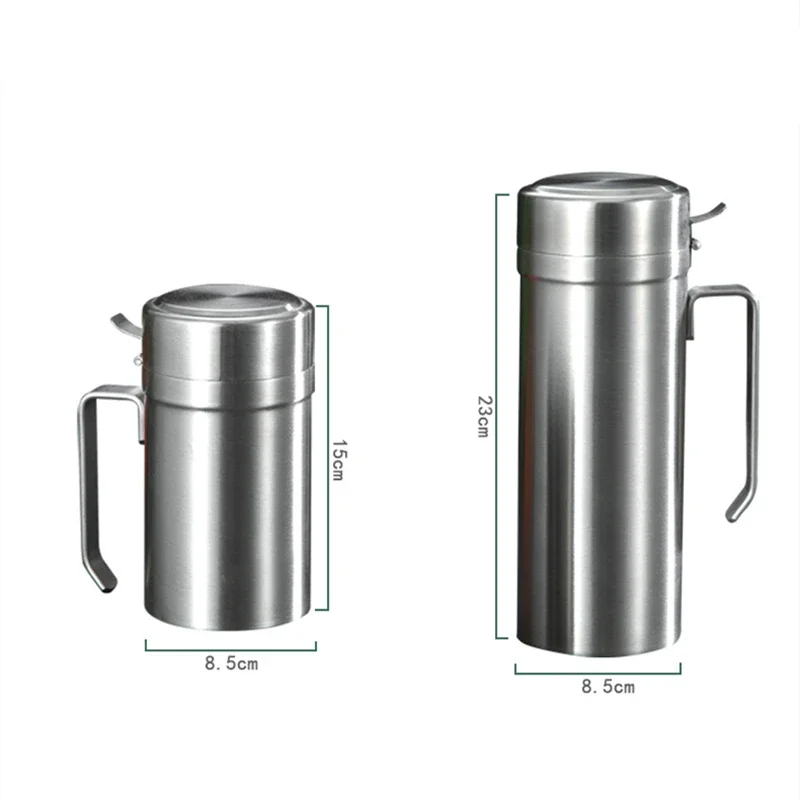 Oljebehållare i rostfritt stål med filter läckagesäker_voghion.com