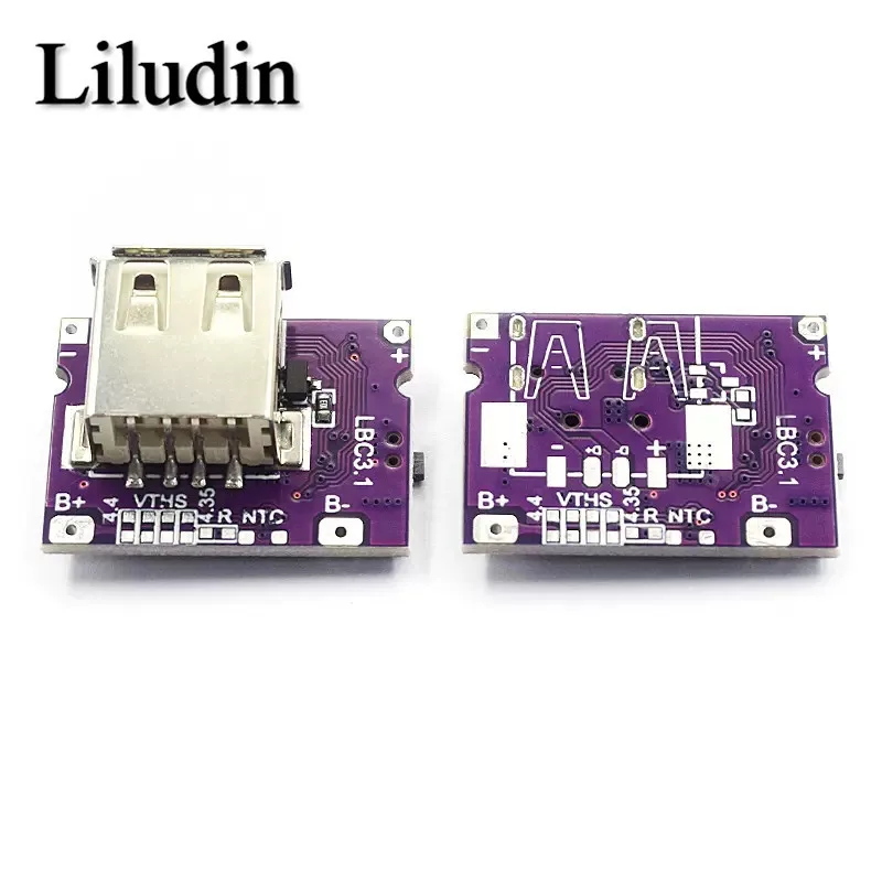 Type-C USB 5V 3.1A Boost Converter modulo di alimentazione Step-Up IP5310 accessori per Power Bank mobili con interruttore indicatore LED Type-C U - immagine 3