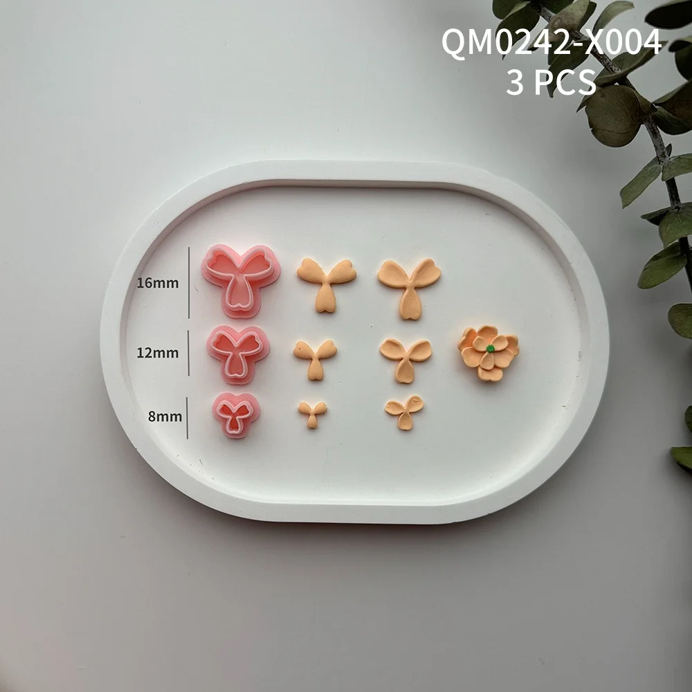 3 Teile/satz Mini Größe Blume Blütenblatt Blatt Polymer Clay Schneider Schneiden Formen Für DIY Pflanzen Dekoration Ohrringe Schmuck Machen Werkzeuge – Detail 5