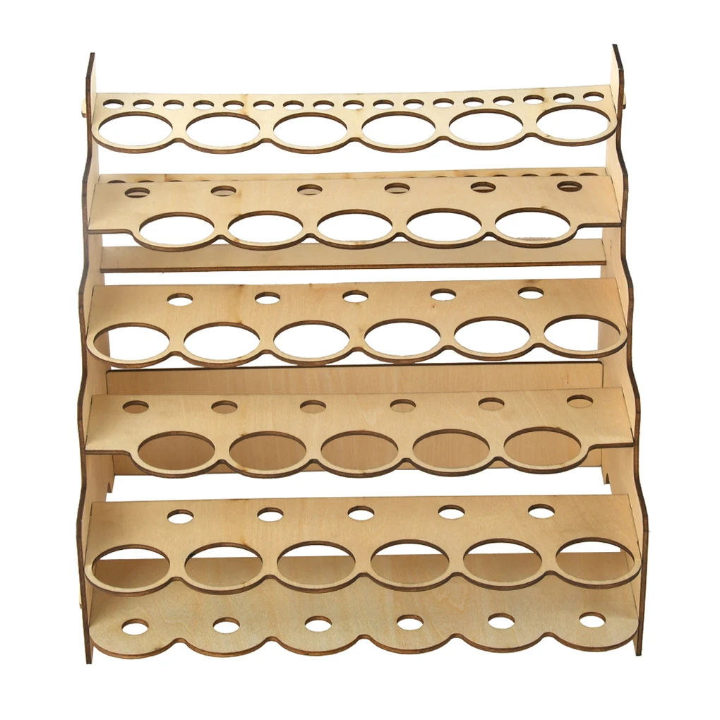 DIY Module Paint Bottle Rack Epoxy Tool Multi-Layer Wooden Organizer Storage Stand Cabinet paint organizer