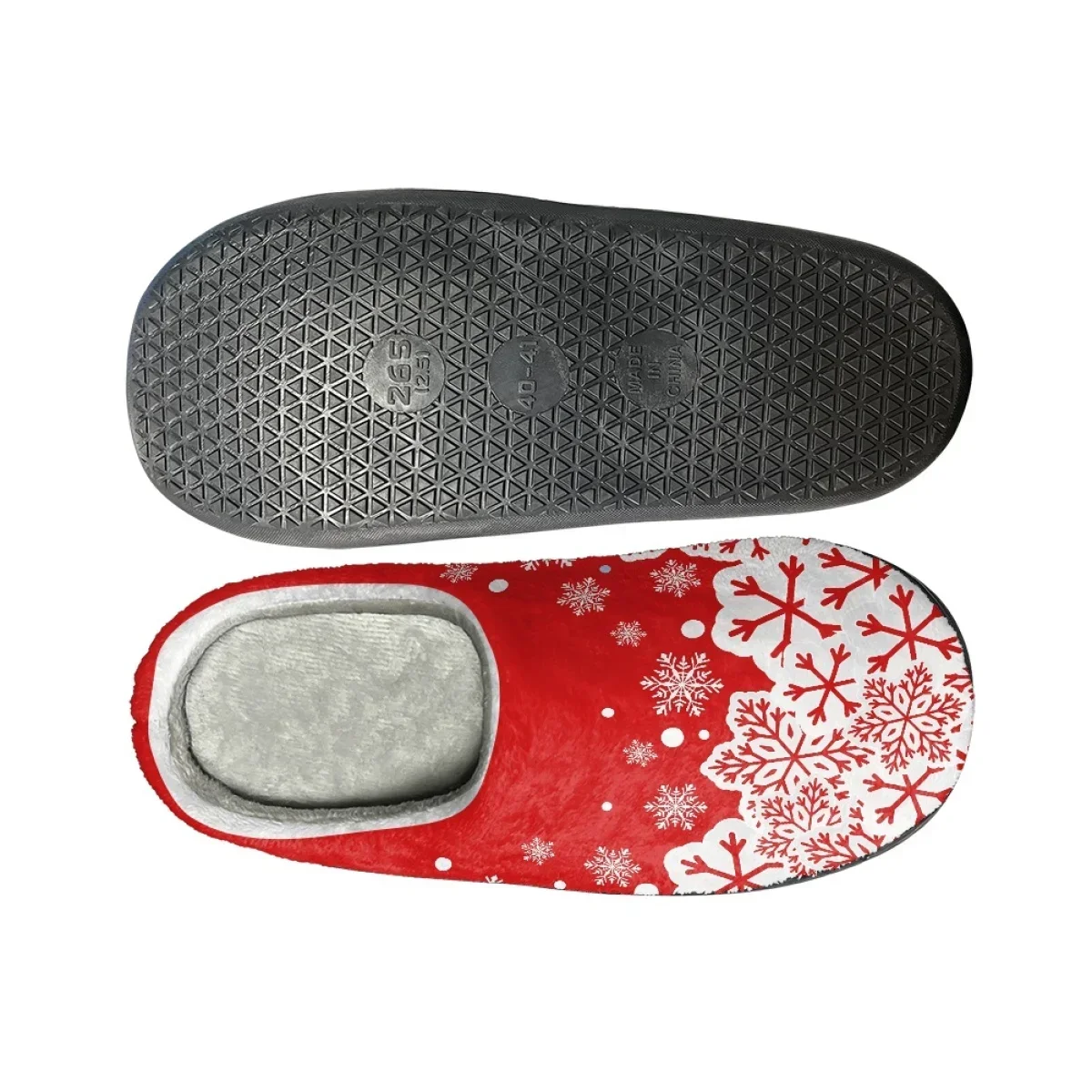 Christmas Print Winter Cozy Warm Slippers Non-slip House Couples Footwear Drop Ship Autumn Winter Bedroom Lady Cotton Slipper