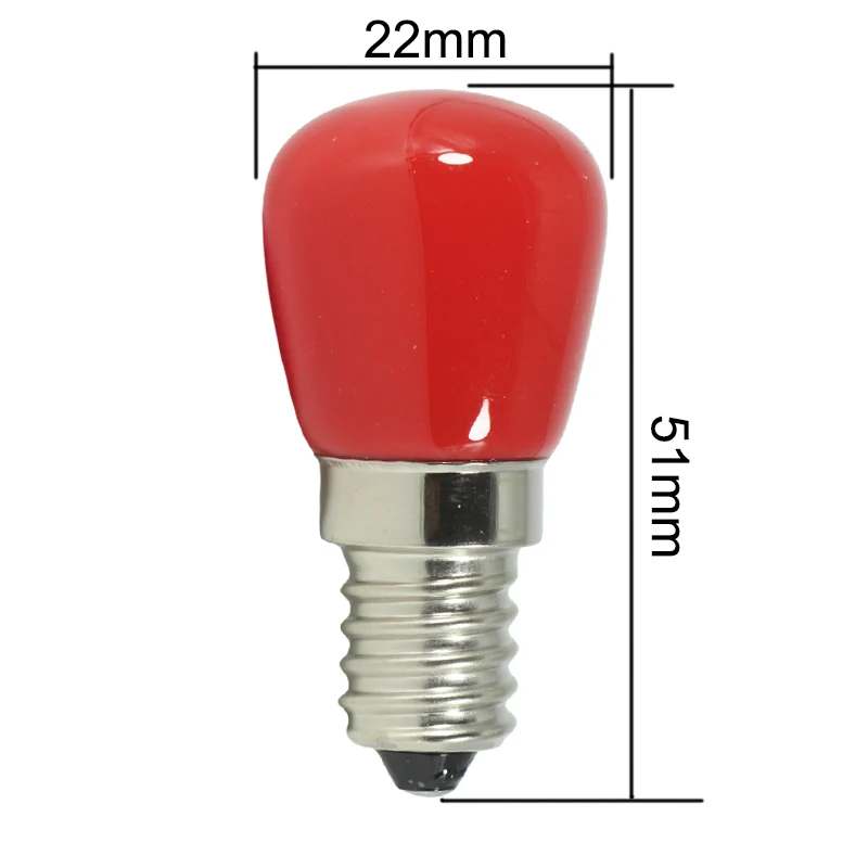 미니 LED 전구 E14 110v 220V 2W T22 컬러풀 스포트라이트 캔들 라이트 - 오렌지 레드 블루 화이트 - 실내 가정 마당 장식 램프