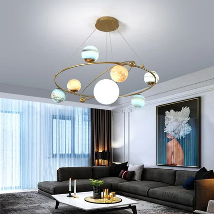 

lighting brass industrial glass hanging planets iron cage lighting glass ball dining room moroccan decor luxury designer