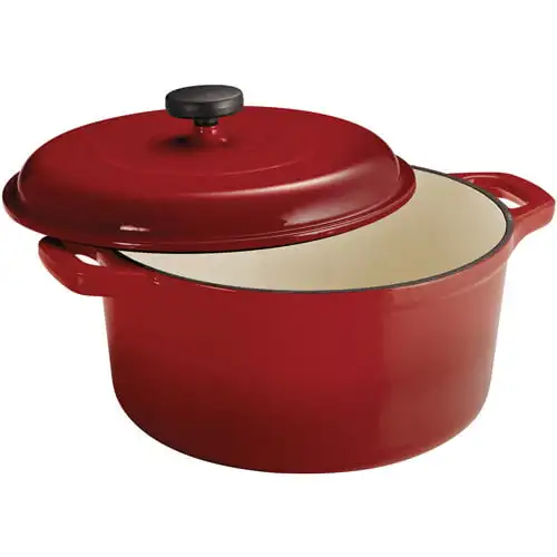 Tramontina Enameled Cast Iron 6.5 Quart Round Dutch Oven, Red - AliExpress