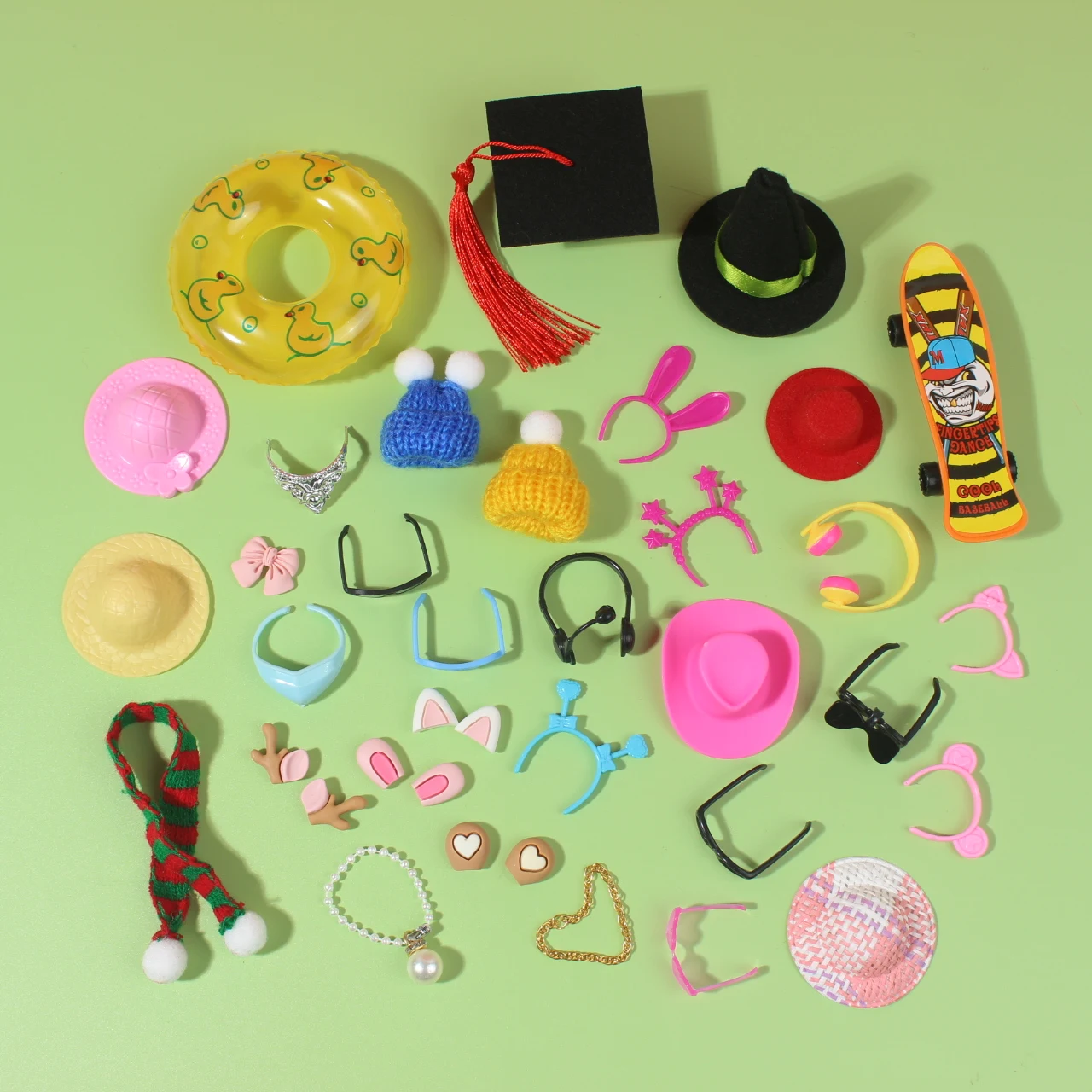 RubberDuckAccessoriesMiniDollsAccessoriesBulkMiniHatNeckla