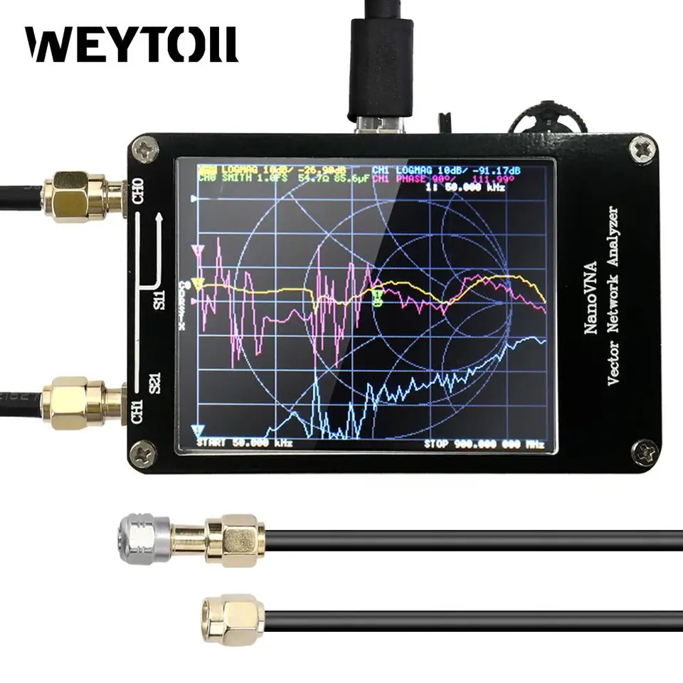 Nano VNA-F v2 LCDディスプレイベクトルネットワークアナライザー,4.3