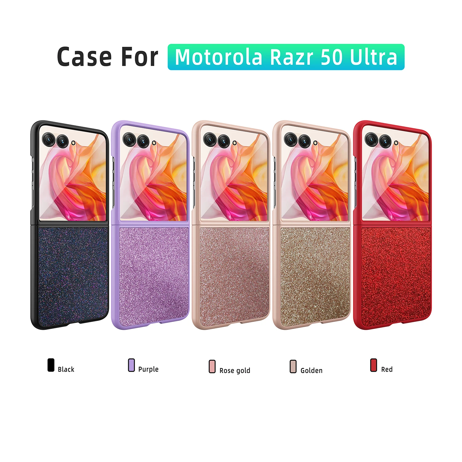 Luxurious Bling Glitter Shockproof Case with Mirror Film