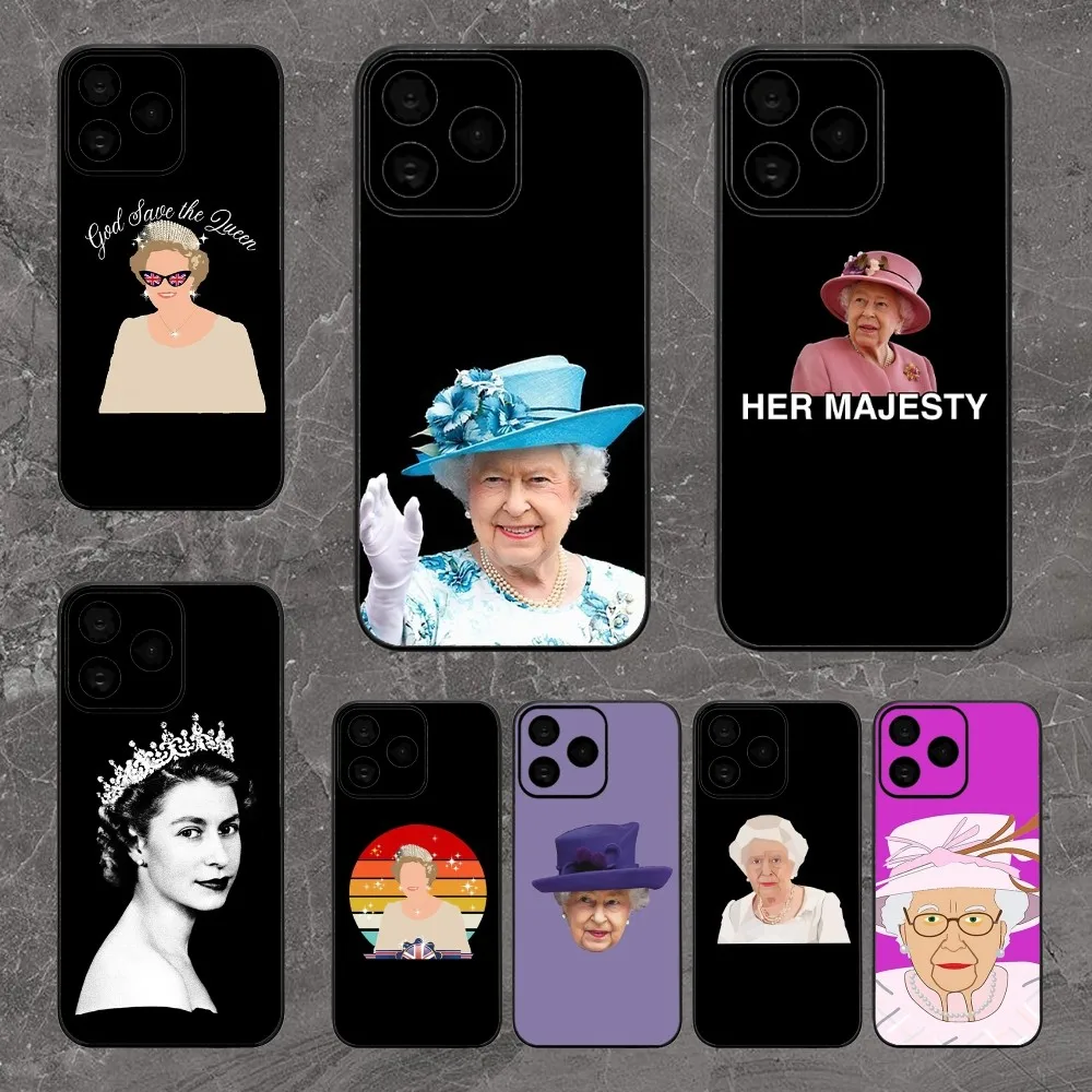 Custodia Per Telefono Her Majesty Queen Elizabeth Ii Per Iphone 8 15 Plus 11 12 13 Pro Max 14 14 15Pro Max