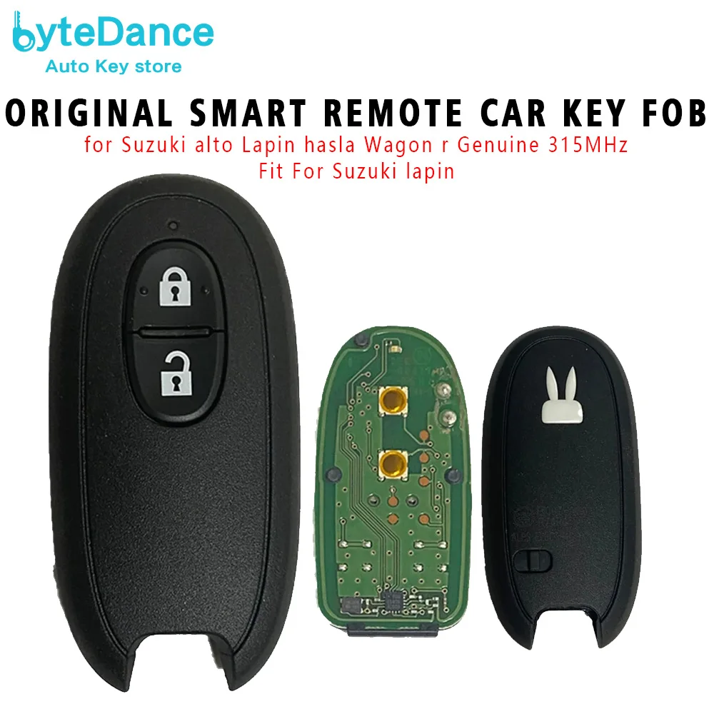 

Original Smart Remote Car Key Fob for Suzuki alto Lapin hasla Wagon r Genuine 315MHz FSK PCF7953X 47 CHIP R74P1 With Key Blalde