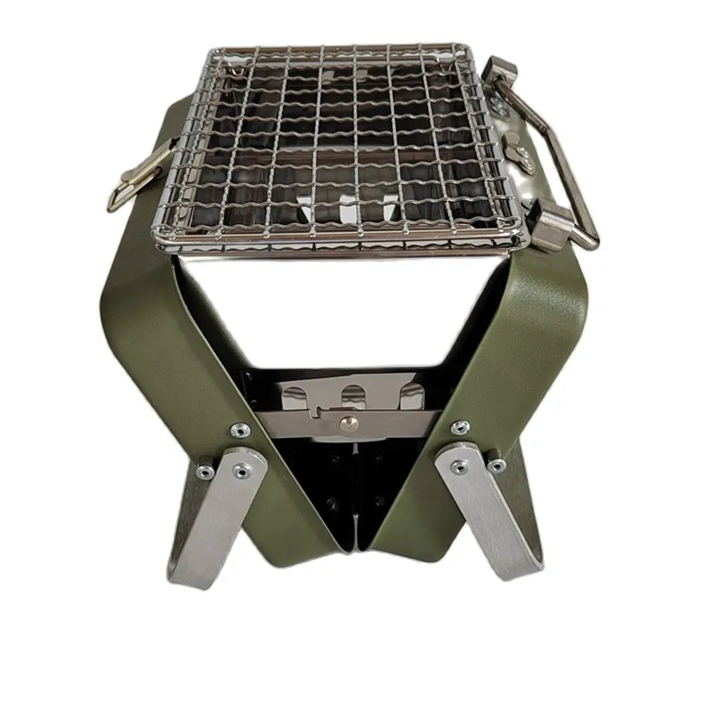 Outdoor BBQ Grills Portable Foldable Suitcase Barbecue Oven Camping Barbeque Stove Charcoal BBQ