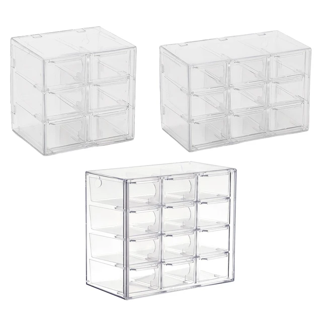 Mini Drawer Organizer Small Organizer with Drawers Transparent