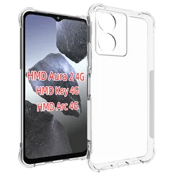 Air Cushion Shockproof Clear Silicone TPU Back Cover for HMD Aura 2 4G (TM)