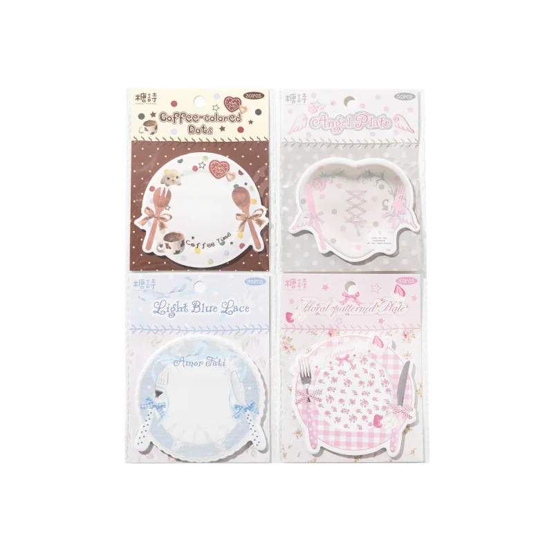 Cute Girly Style Sticky Notes Set - Creative Stationery