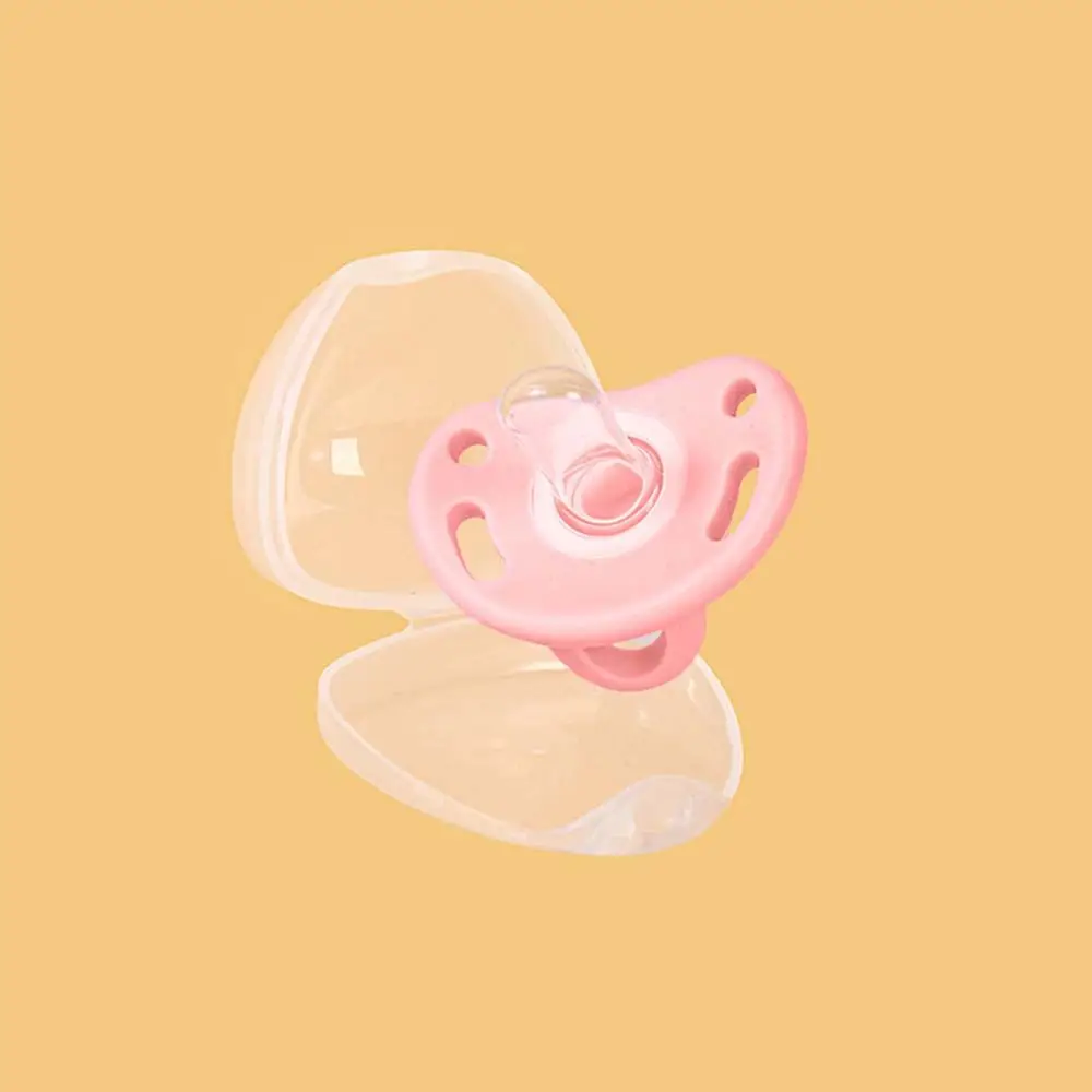 Comfort Newborn Bite Supplies Baby Gift Round Head With Storage Box Soother Nipples Infant Sleep Nipple Cartoon Baby Pacifier
