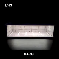 1/43 Parking Scene Model Small Storage Box Alloy Car Mold Collection Photo Display Case 2