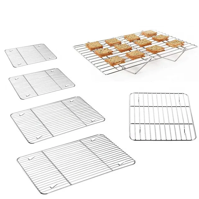 Háló Tűzifa Állvány Hálószálas Rostély Grill Rács Alakú Négyzetrács Grillezés Huzalhálózat Kültéri Főzési Barbecue Kiegészítők - Image 3