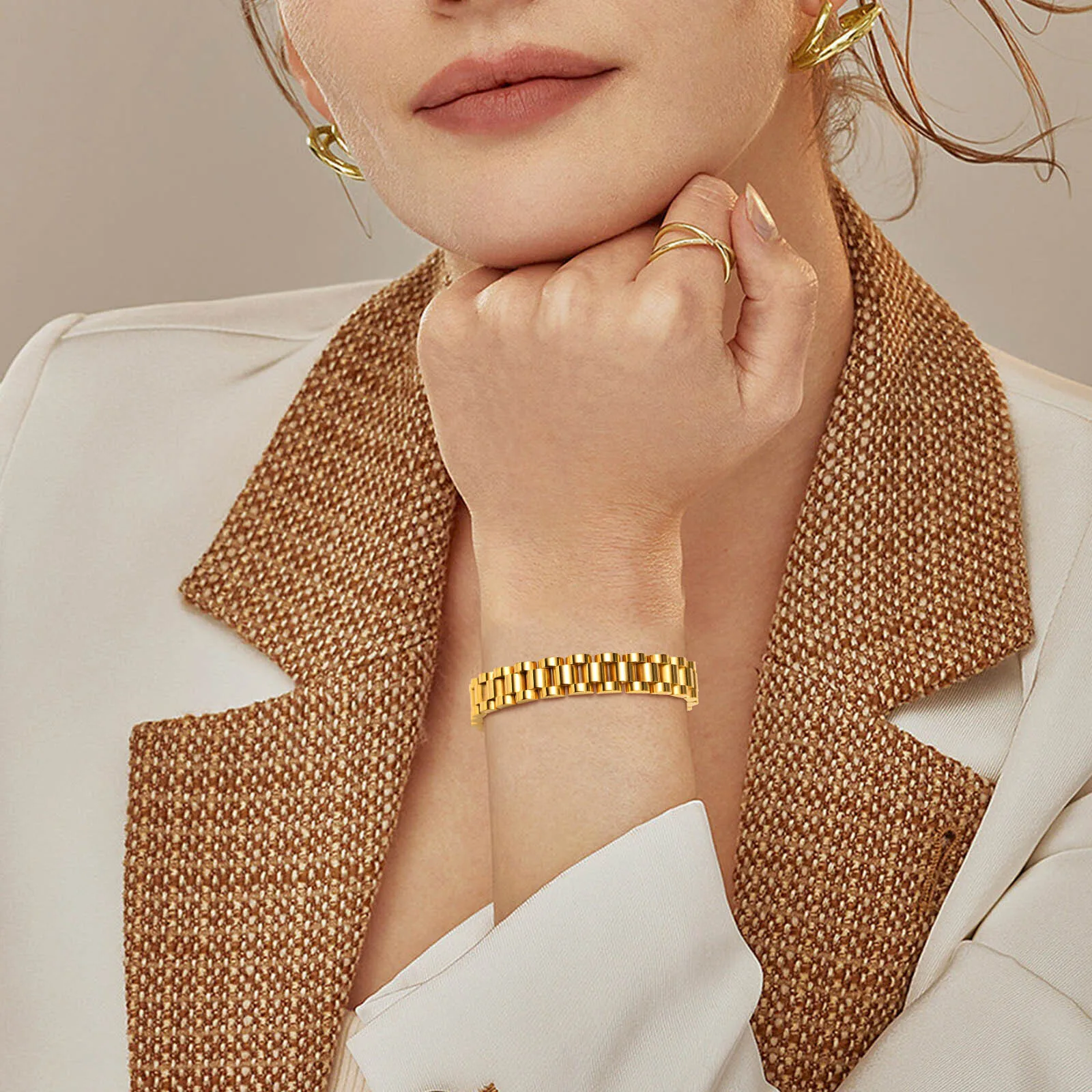 Edelstahl-Schmuck, Vintage-Armband, Farbe, geeignet für Hochzeit, Geburtstag, Party, Mutter, Freundin, Valentinstagsgeschenk – Detail 8