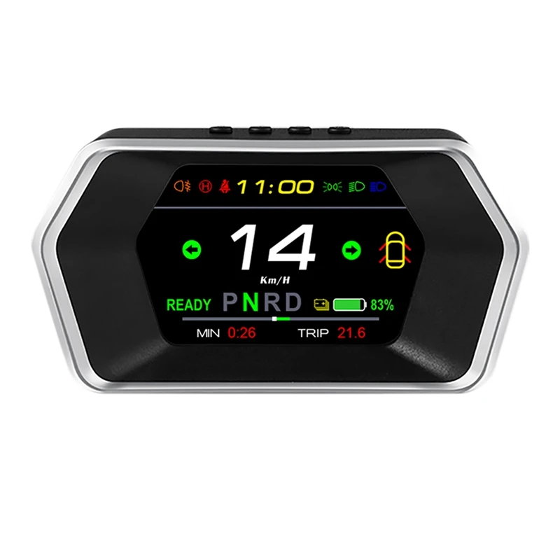

HUD Head Up Display, For Tesla Model 3 Y Digital Speedometer Speed Indicator Light Prompt Safety Alarm Driving Time