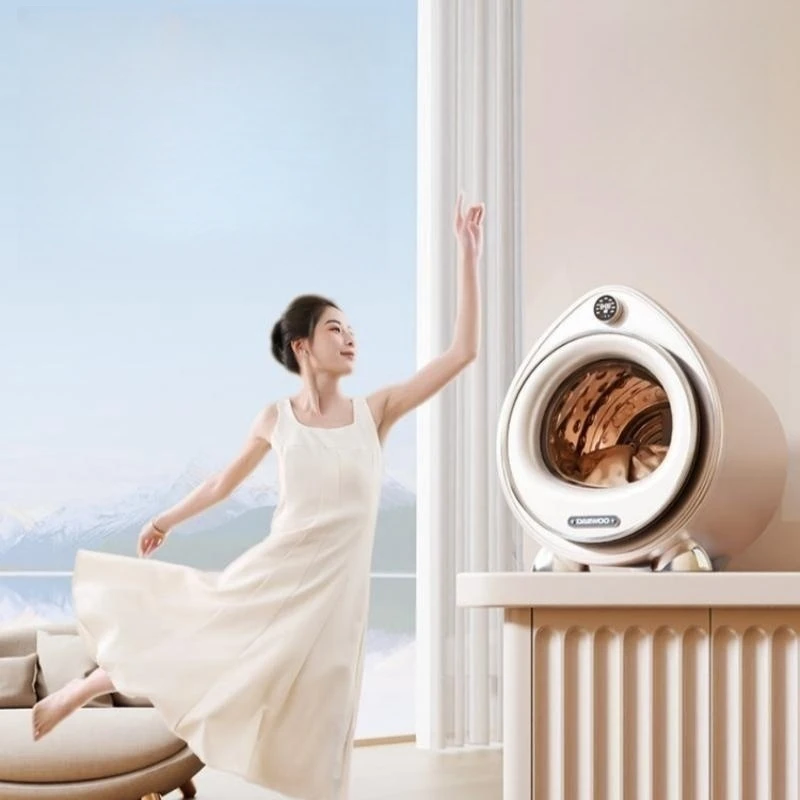 DAEWOO Drying Machine 3kg Spin Dryer Small Clothes Dryer Countertop Fast  Drying Sterilisation and Mite Removal Cloth Dryer