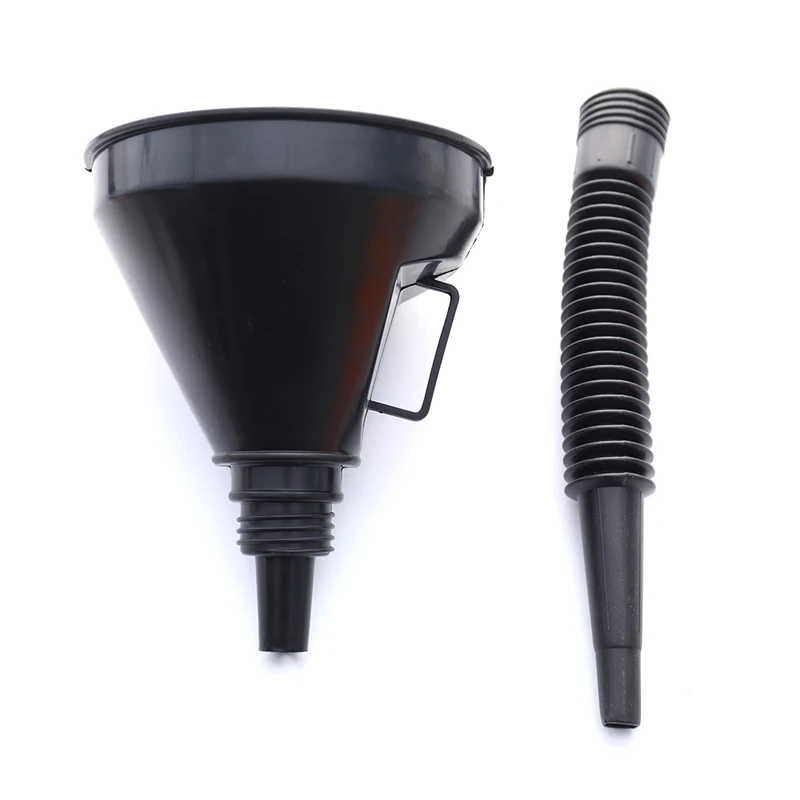 Oiler Filter Funnel Car Repair Tool Oil Filling Equipment With Filter Flexible Tube For Safety Emergency Travel Car Accessories