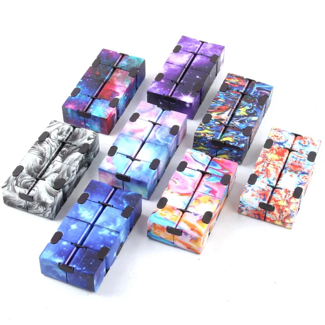 Starry Sky Infinite Cube Magic Cube Decompression Puzzle Toy Maze Infinite Cube Fidget Toys bambini giocattoli antistress per adulti 6