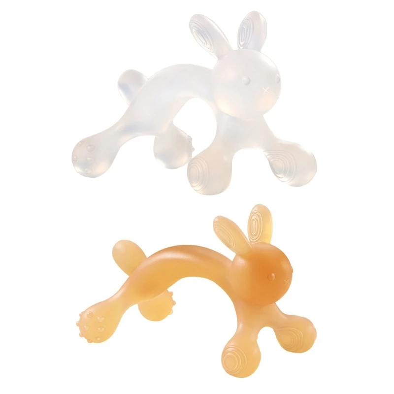 

Baby Nursing Teething Toy Rabbit Silicone Teether Baby Teether Molar Teething PainRelief Toy for Toddlers Newborn