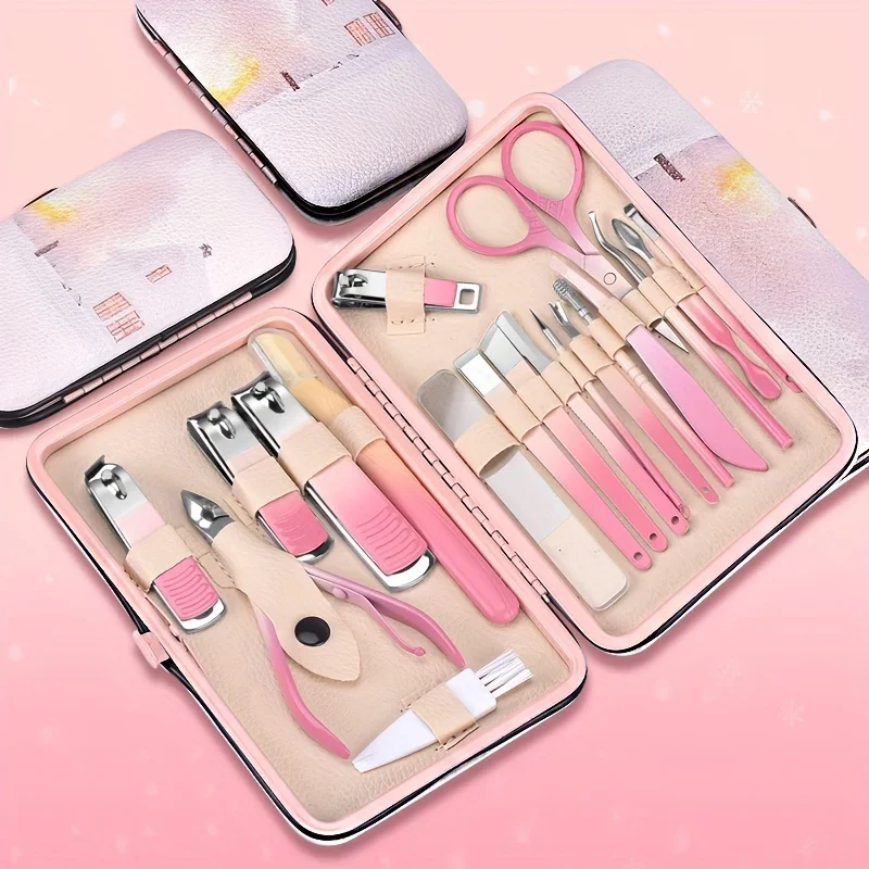 7/10/13/19 pcs Manicure Set Nail Clippers