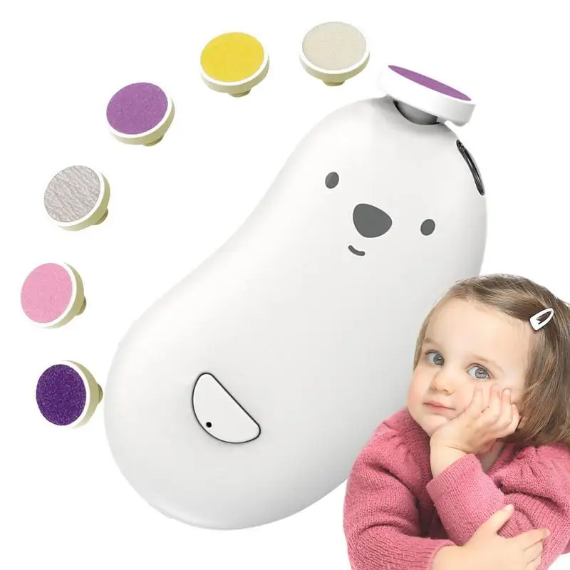 

Infant Nail Trimmer Electric Nail Grinder Portable Nail File With LED Light For Newborn Infant Toddler Kids Toes Fingernails