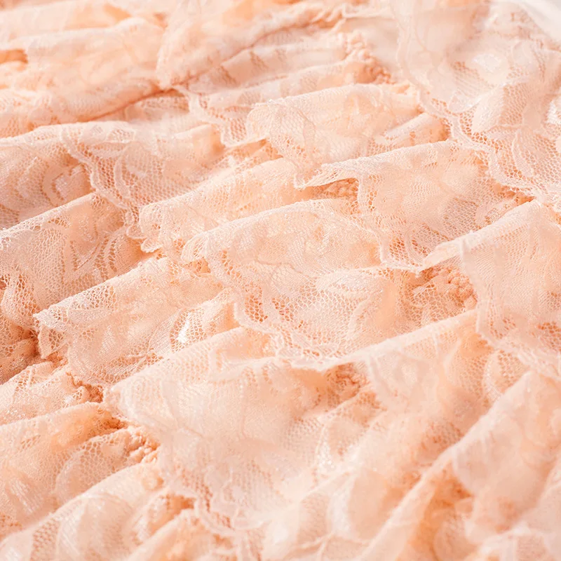 Women Summer Ruffle Lace Safety Short Pants Princess Lolita Elastic Waist Casual Layered Panties Underwear safety shorts safety pants