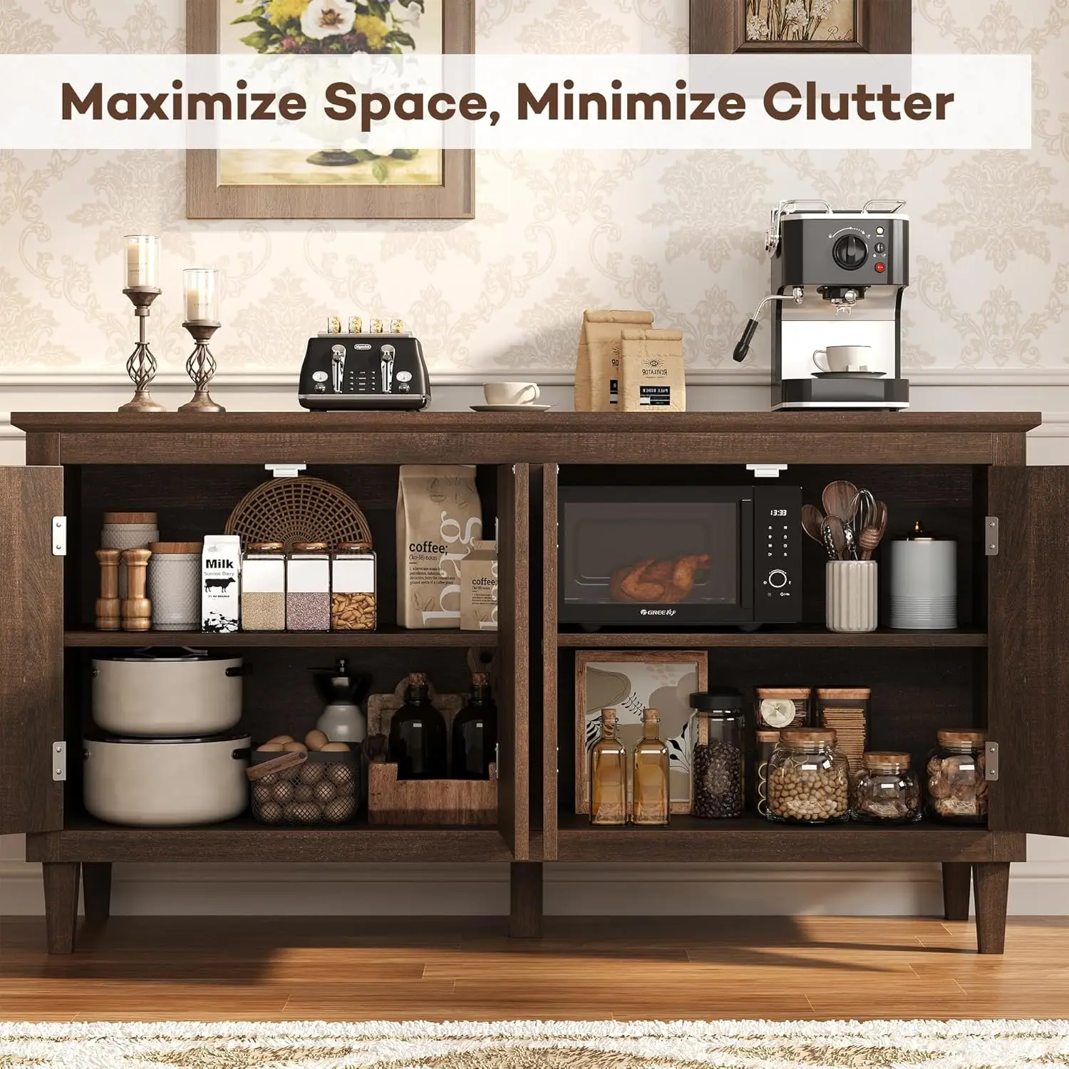 Wood Sideboard Cabinet 5