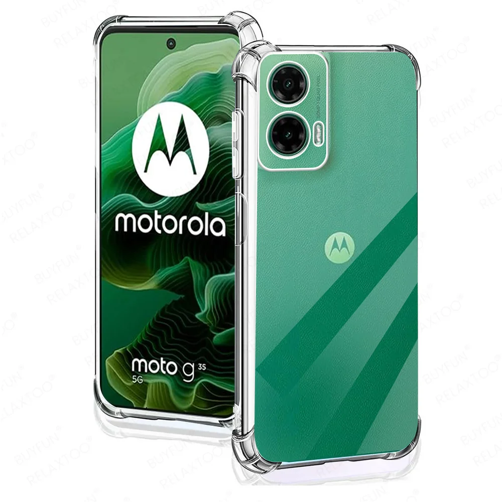 Clear Silicone Shockproof Case for Motorola Moto Series - Protective Back Cover