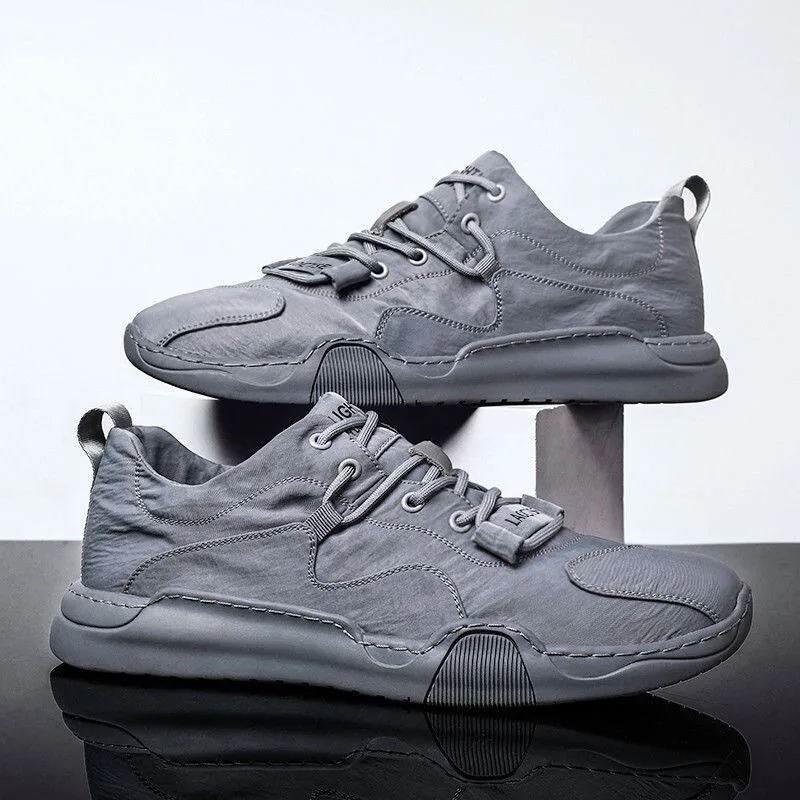 

Men's Canvas Shoes Summer Men's Flat Shoes Casual Shoes Lace Up Comfortable Breathable Sneakers for Man Denim Cloth Shoe