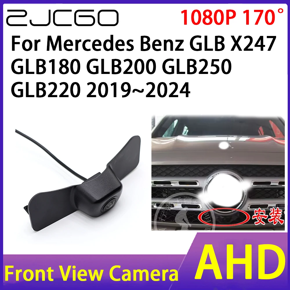 

ZJCGO Front View Camera AHD 1080P Waterproof Night Vision CCD for Mercedes Benz GLB X247 GLB180 GLB200 GLB250 GLB220 2019~2024
