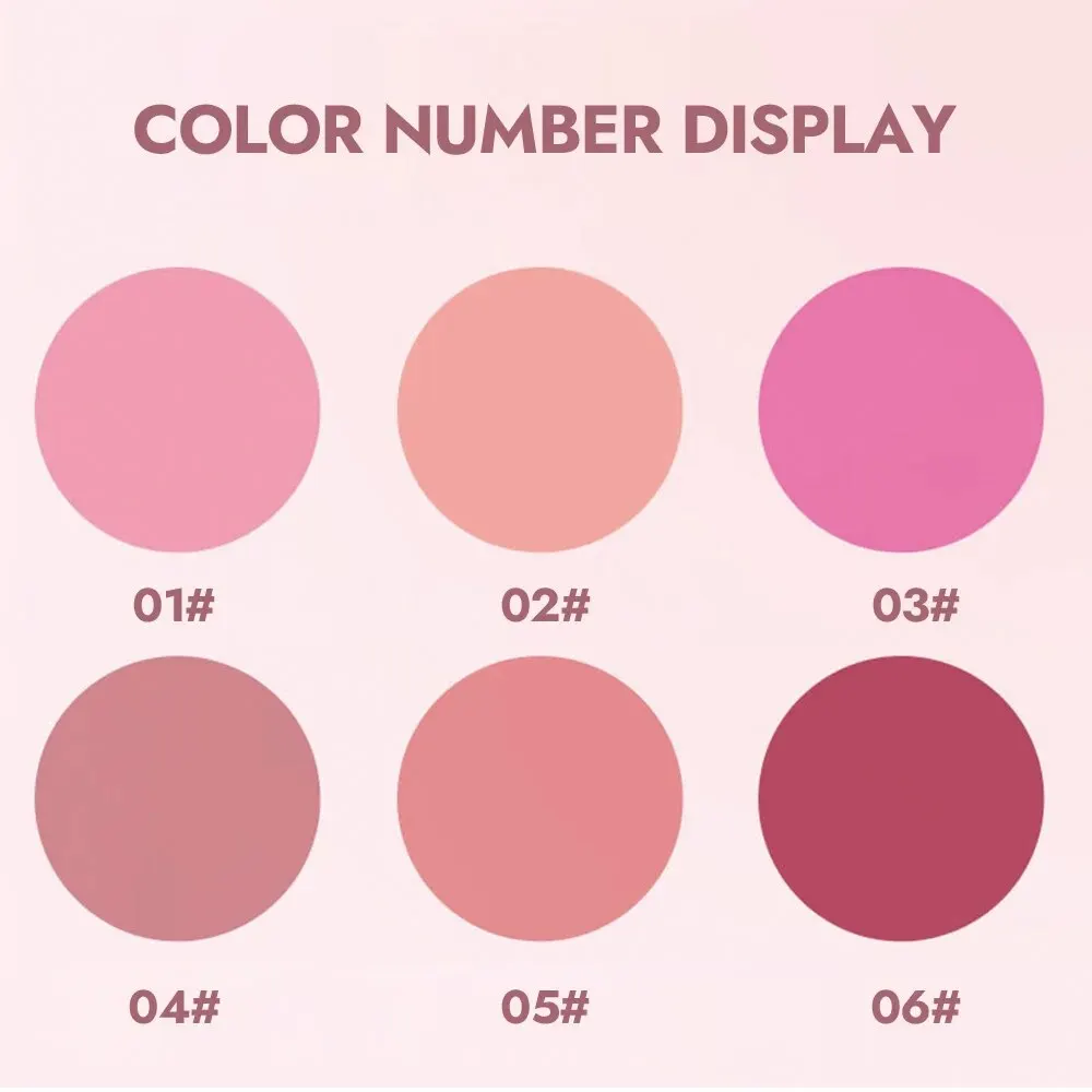 Airy Blush Clay Pigmented Powdery Cream Blusher DaimAnpu Long-Lasting Tender Look Uplifting Color Matte Girlish Blush 6