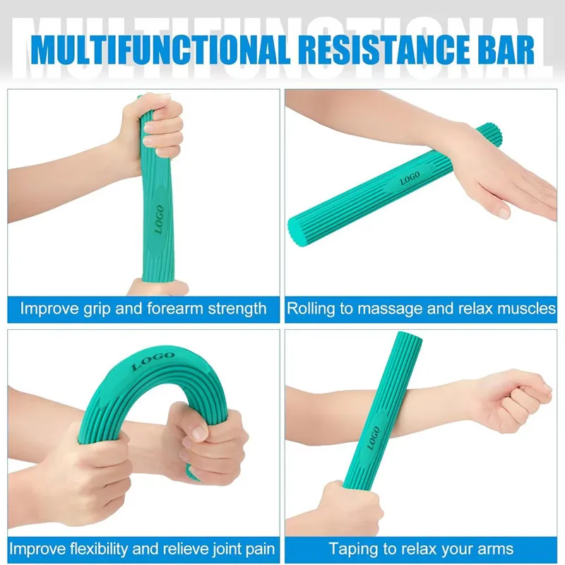 5~25lbs Fitness Grip Stick Rehabilitation Forearm Muscle Training Home Fitness Equipment Physiotherapy Gym Boxing Bodybuilding