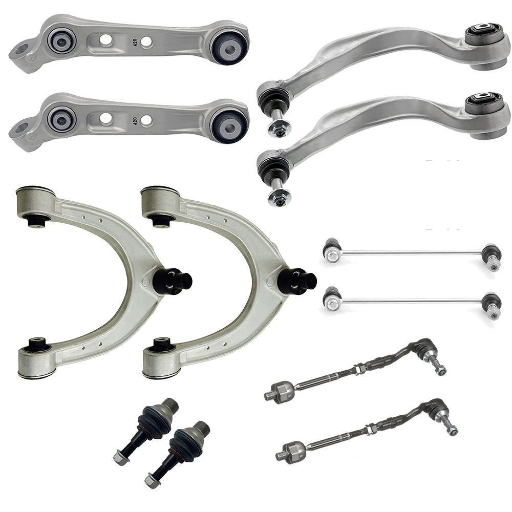 

12 Pieces Front Suspension Control Arm Stabilizer Link Tie Rod Assemblies Kits For BMW 5 6 Series F10 F18 F11 F12 F13 F06 xDrive