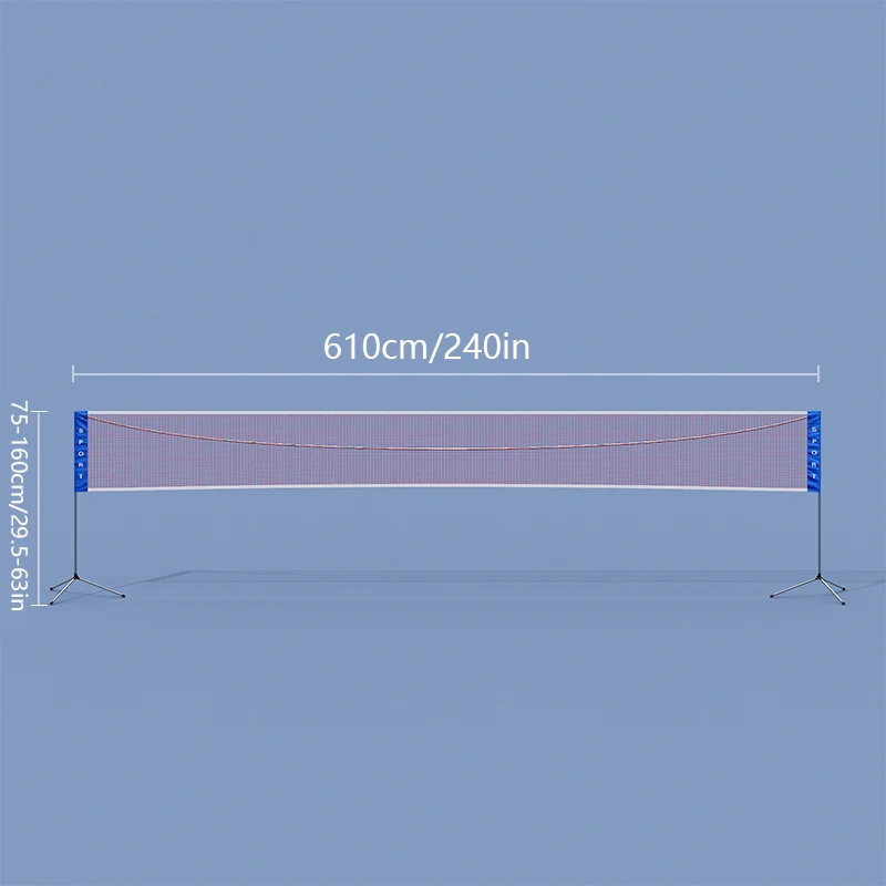 Portable Folding Badminton Pickleball Net Stand Standard Professional Easy Setup Volleyball Tennis Net Outdoor Beach