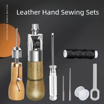 Durable Leather Sewing Awl Hand Stitcher Set 1
