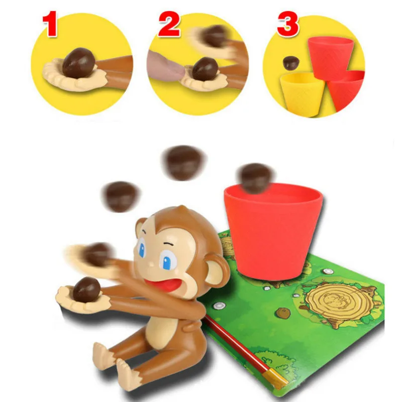Intellectual Parent-child Interaction Monkey King Catapult Puzzle Game Board Game Toy for Kids Adults Family 4