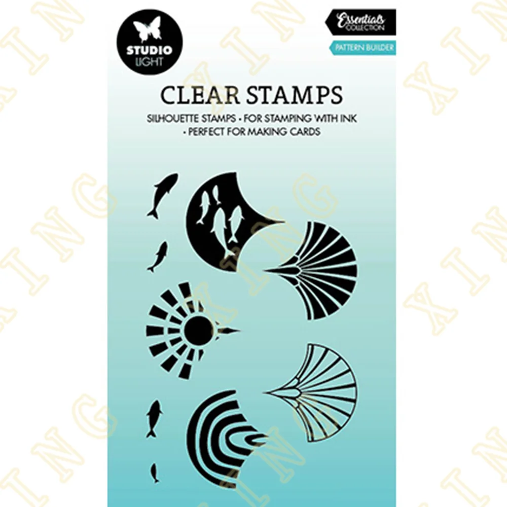 

Pattern Builder Clear Silicone Stamps Scrapbook Diary Decoration Embossing Template DIY Greeting Card Handmade 2023 New