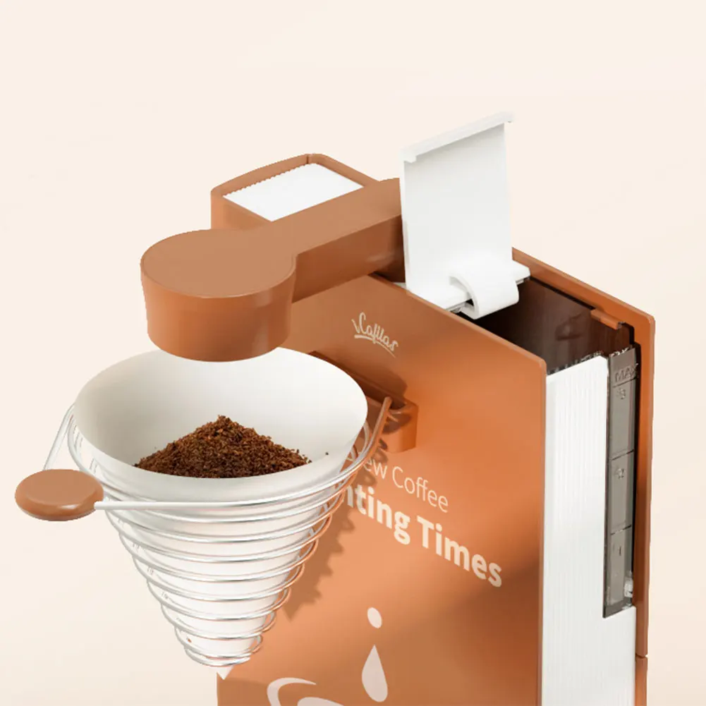 Portable Coffee Machine with Filter Paper Detachable Espresso Maker Creative Automatic Coffee Maker Compact for Camping Driving
