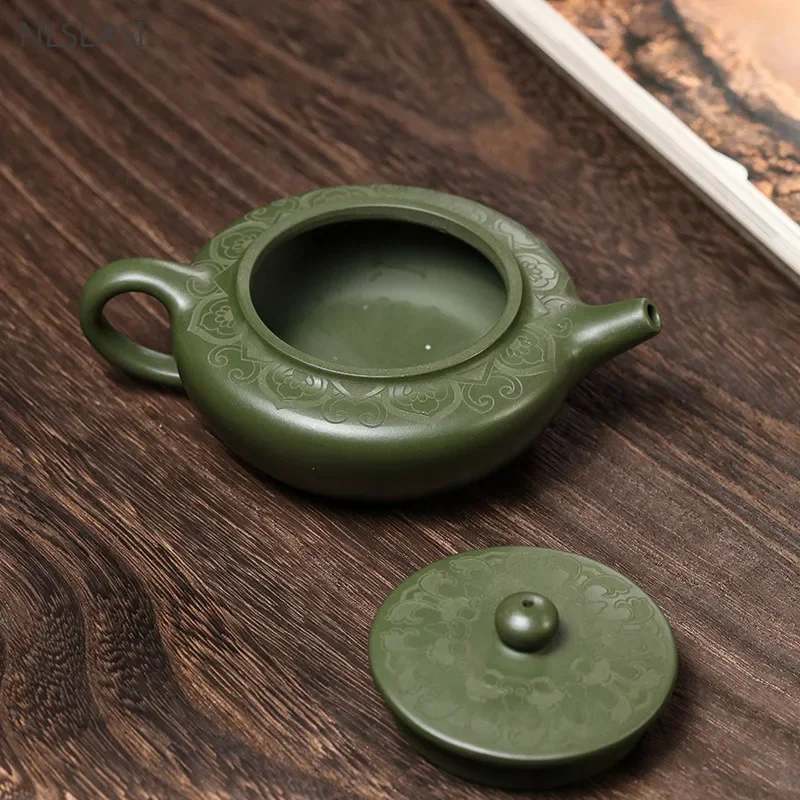 170ml Antique Yixing Purple Clay Teapot Raw Ore Green Mud Filter Tea Infuser Handmade Beauty Tea Pot Chinese Zisha Teaware