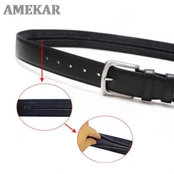 Zipper Leather Belt Men Environmental Protection Pu Inner Clip Anti-theft Zipper Wallet Belt Luxury Designer Belts For Men 2021